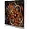 Designart - Dark Orange Digital Art Fractal Flower - Floral Canvas Art Print